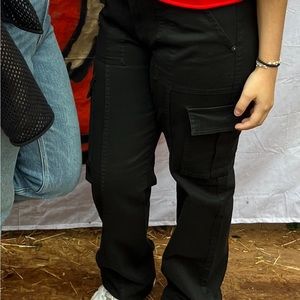 Black cargo pants